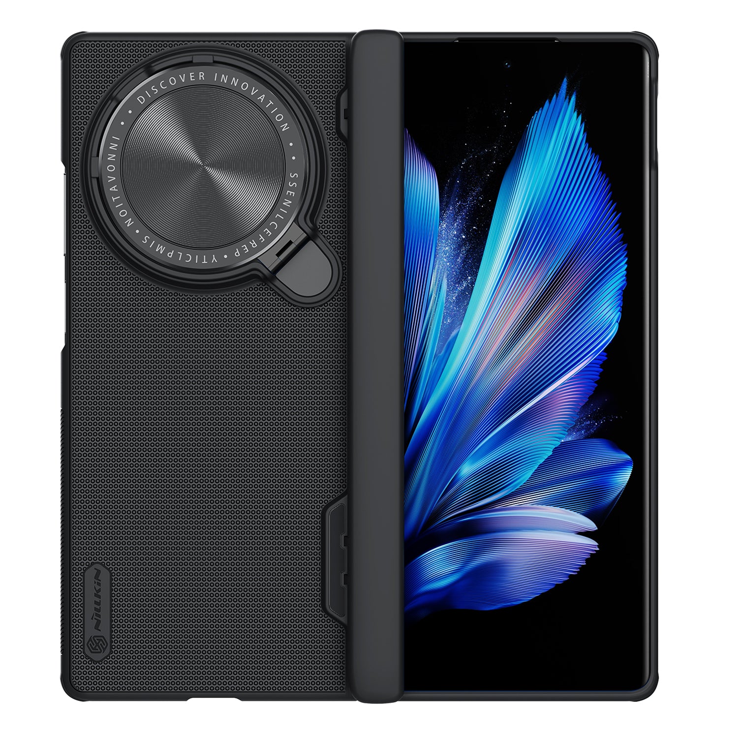 NILLKIN Super Frosted Shield Prop for vivo X Fold3 Kickstand Case Camera Lens Lid Phone Back Cover NILLKIN Super Frosted Shield Prop for vivo X Fold3 Kickstand Case Camera Lens Lid Phone Back Cover